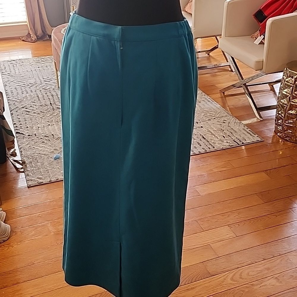 Vintage florasuede skirt sz 8 - Picture 5 of 6